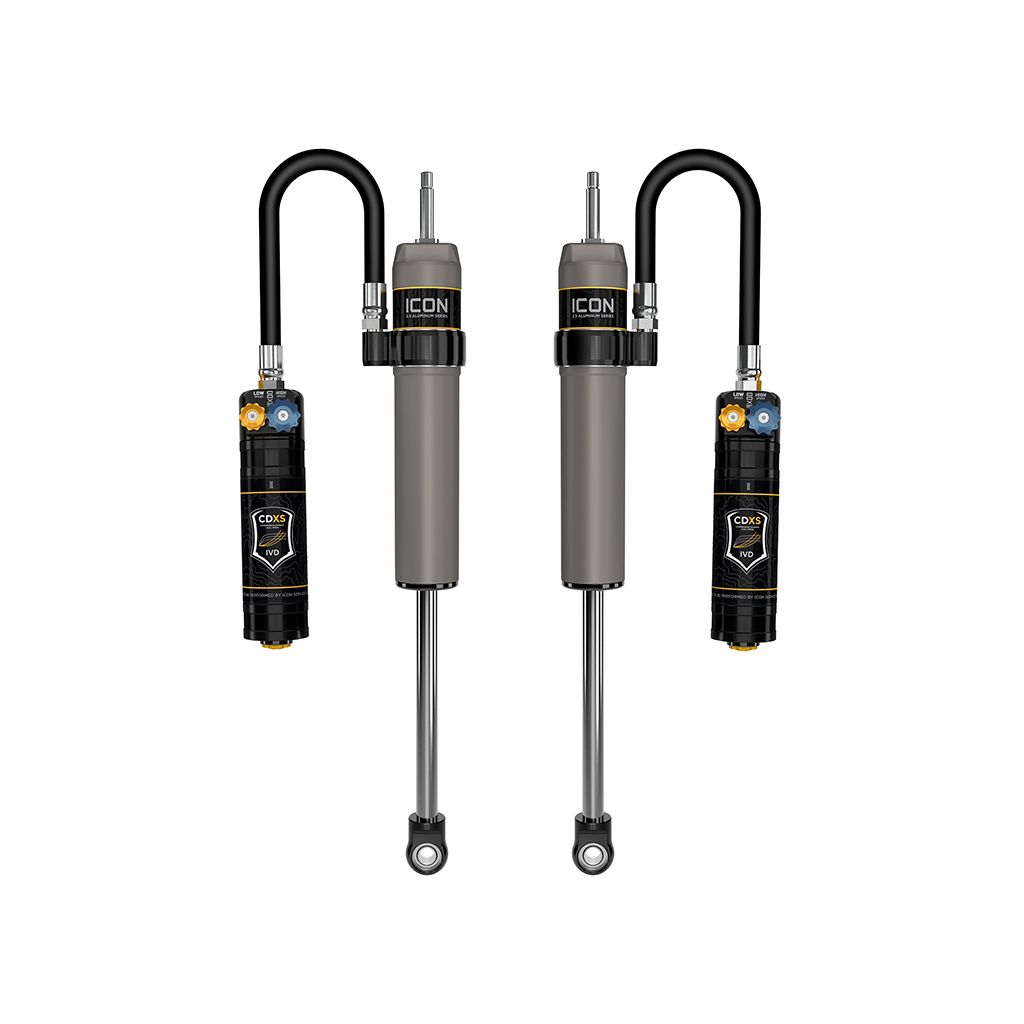 ICON 2024-2025 Toyota Land Cruiser 250 Series/2024-2025 Lexus GX550, 0-3” Lift, Rear, V.S. 2.5 Aluminum Series Shock Absorbers, Remote Reservoir w/ CDXS, Pair