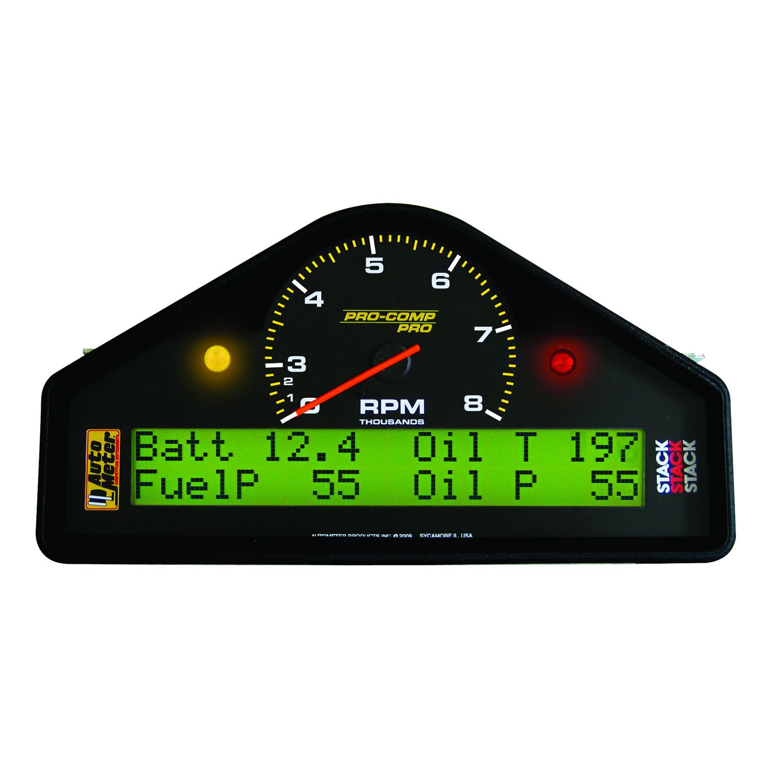 RACE DASH, 0-8K RPM, PRO-COMP PRO