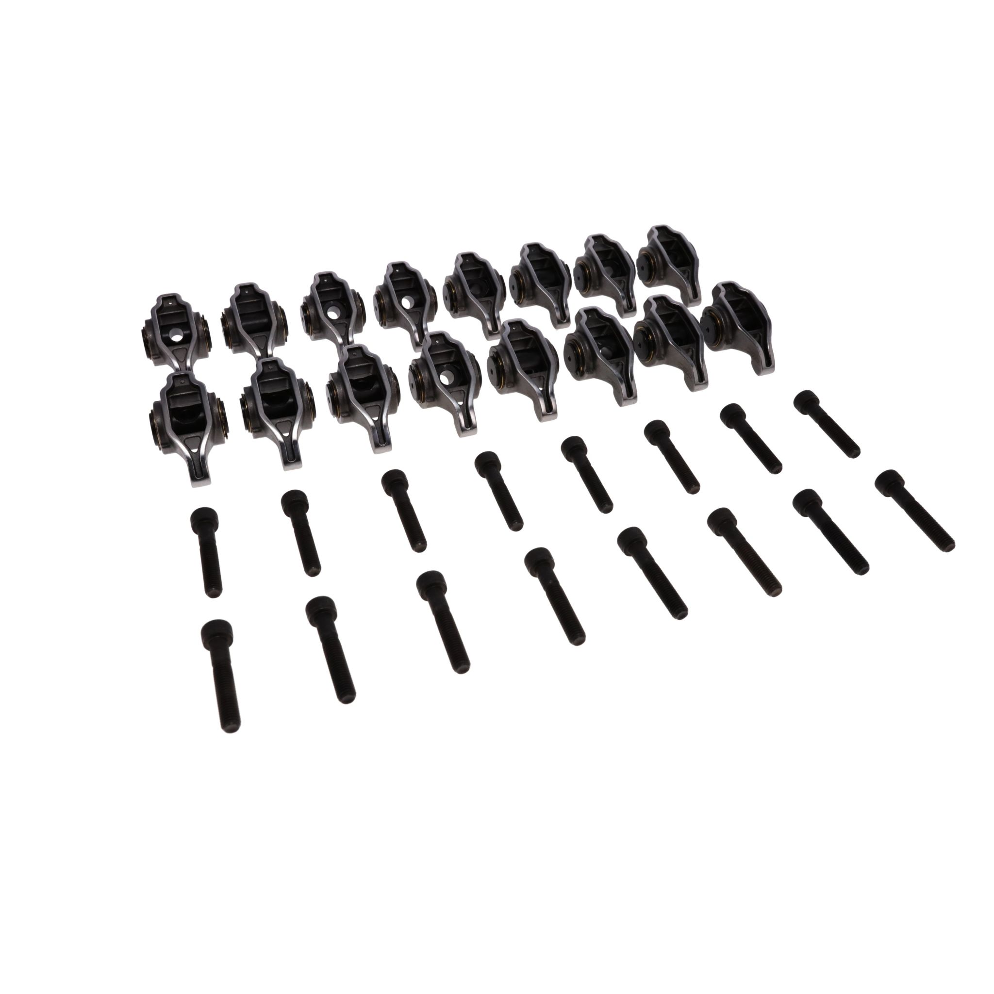 TSP Chevy LS1/LS2/LS6 Pro Series Cast Steel Rocker Arms, 1.7 Ratio, Needle Bearing Trunnion, Needle Bearing Tip