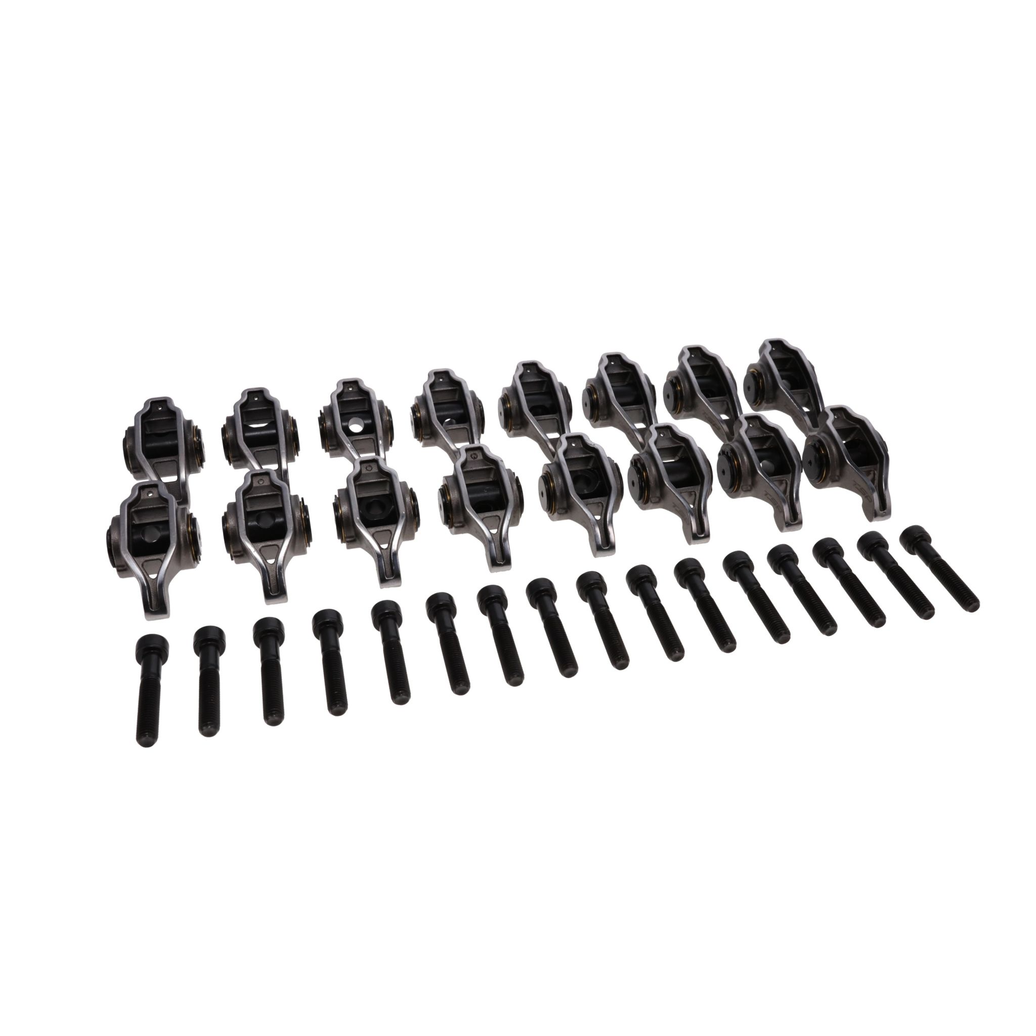 TSP Chevy LS3/L92 Pro Series Cast Steel Rocker Arms, 1.7 Ratio, Needle Bearing Trunnion, Needle Bearing Tip