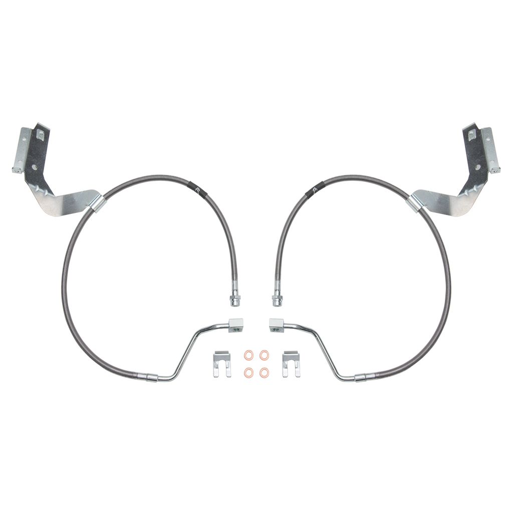 ICON 2017-2025 Ford F-250/F-350 Super Duty, Front, 4.5"-7” Lift, Extended Stainless Brake Line Kit