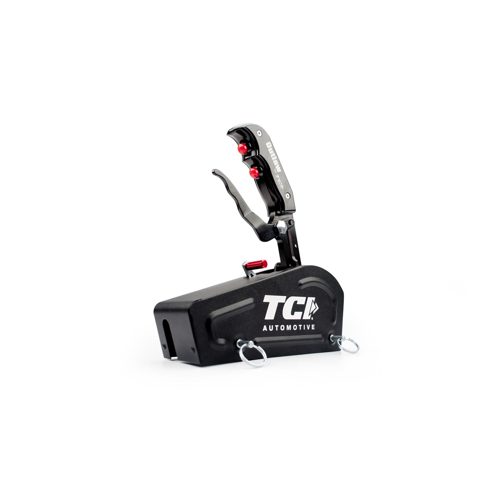 Outlaw Blackout Shifter 3-Speed Reverse Pattern with Black-Anodized Cover and 2-Button Handle.