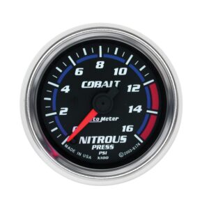 2-1/16 in. NITROUS PRESSURE, 0-1600 PSI, COBALT