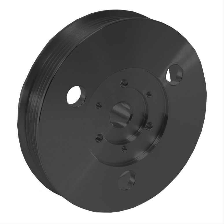 Remote Reservoir Power Steering Pulley - Press Fit - Black