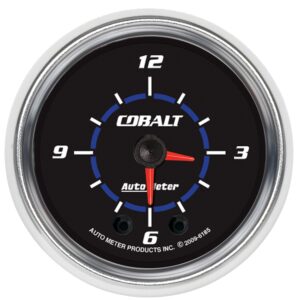 2-1/16 in. CLOCK, 12 HOUR, COBALT