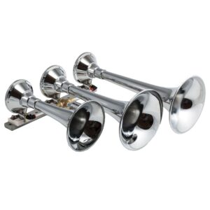 Kleinn Air Horns - 630 - Chrome Triple Train Horn
