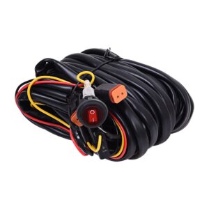 KC Hilites Wiring Harness for Two Backup Lights with 2-Pin Deutsch Connectors