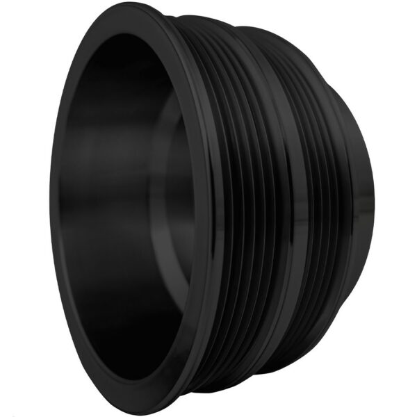 Small Block Chevy Serpentine Crankshaft Pulley - 2V - 5 & 6 Rib - Black