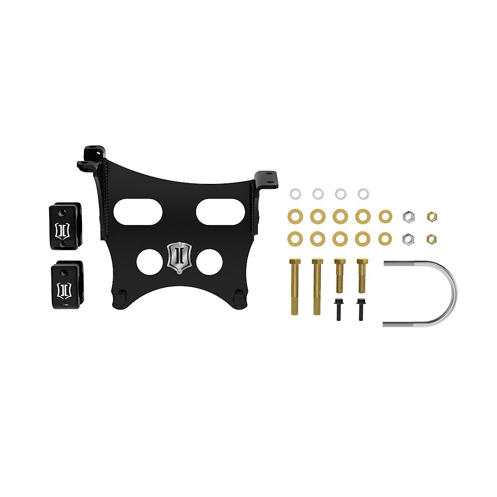 ICON 2023-2025 Ford F-250/F-350 Super Duty, Dual Steering Stabilizer Bracket Kit