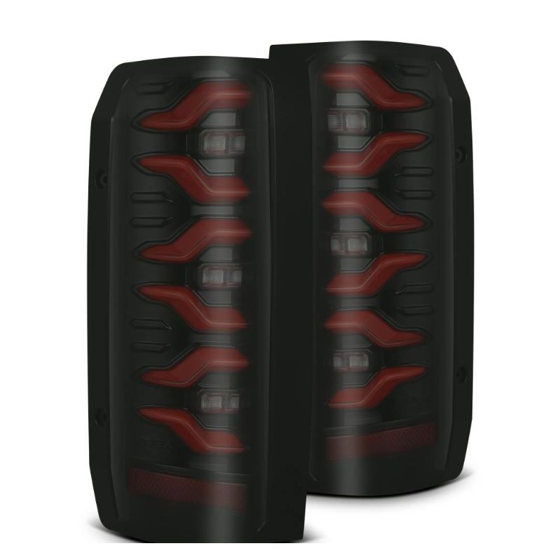 LED Taillights Black Red