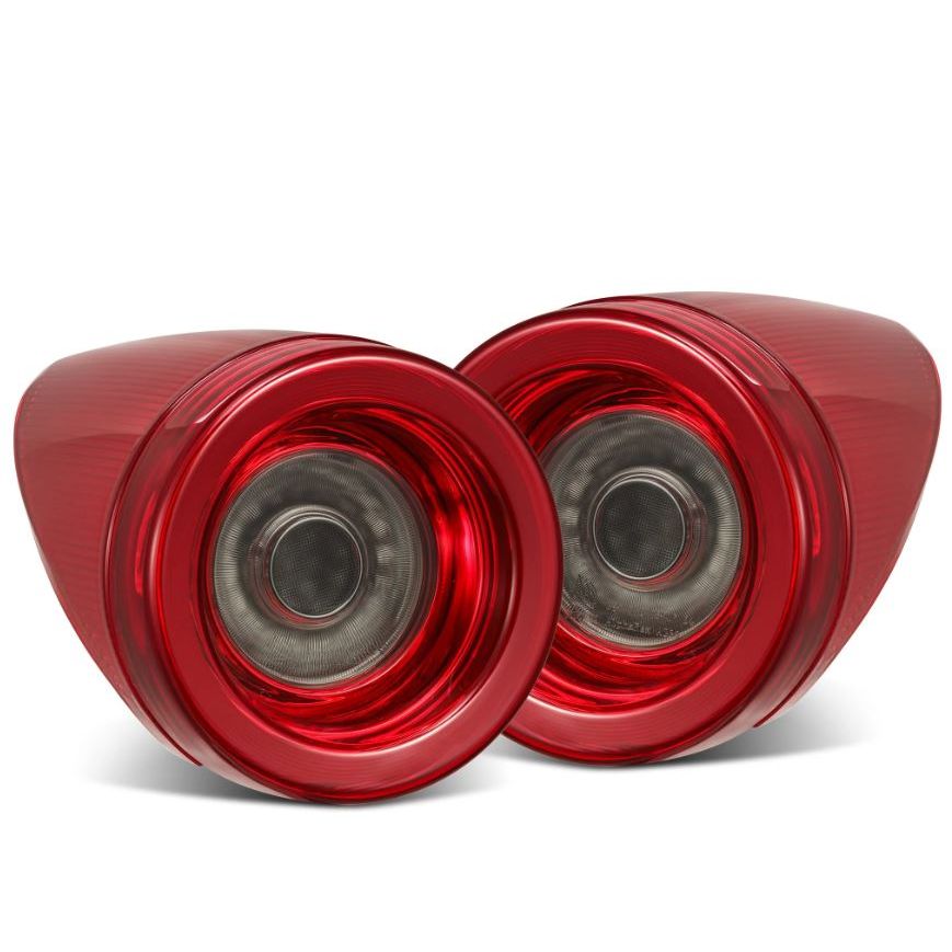 Prismatic LED Taillights Red Smoke