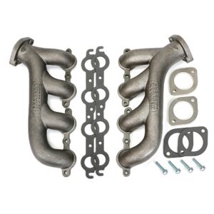 DISCONTINUED-HEDMAN HEDDERS LS ENGINE SWAP CAST EXHAUST MANIFOLDS; RAW STEEL