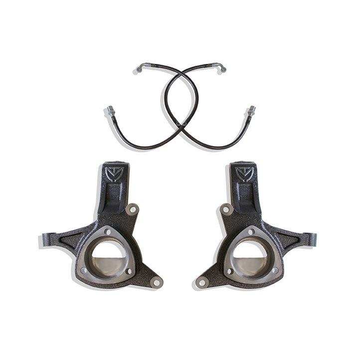 MAX TRAC SUSPENSION 5" LIFT SPINDLES W/ BRAKE LINES (STAMPED STEEL/ALUM. ARMS) - 701550