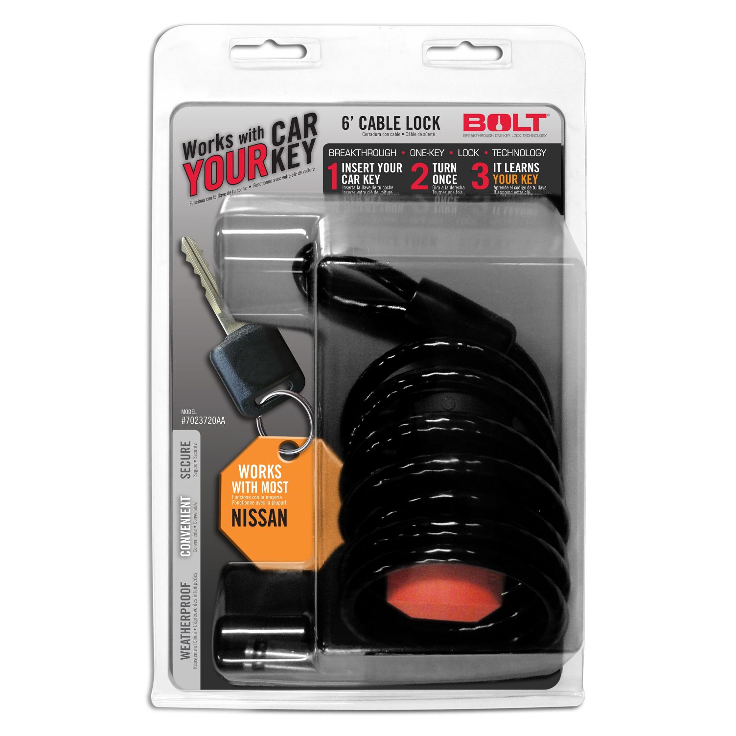 BOLT 6Ft. Cable Lock Nissan