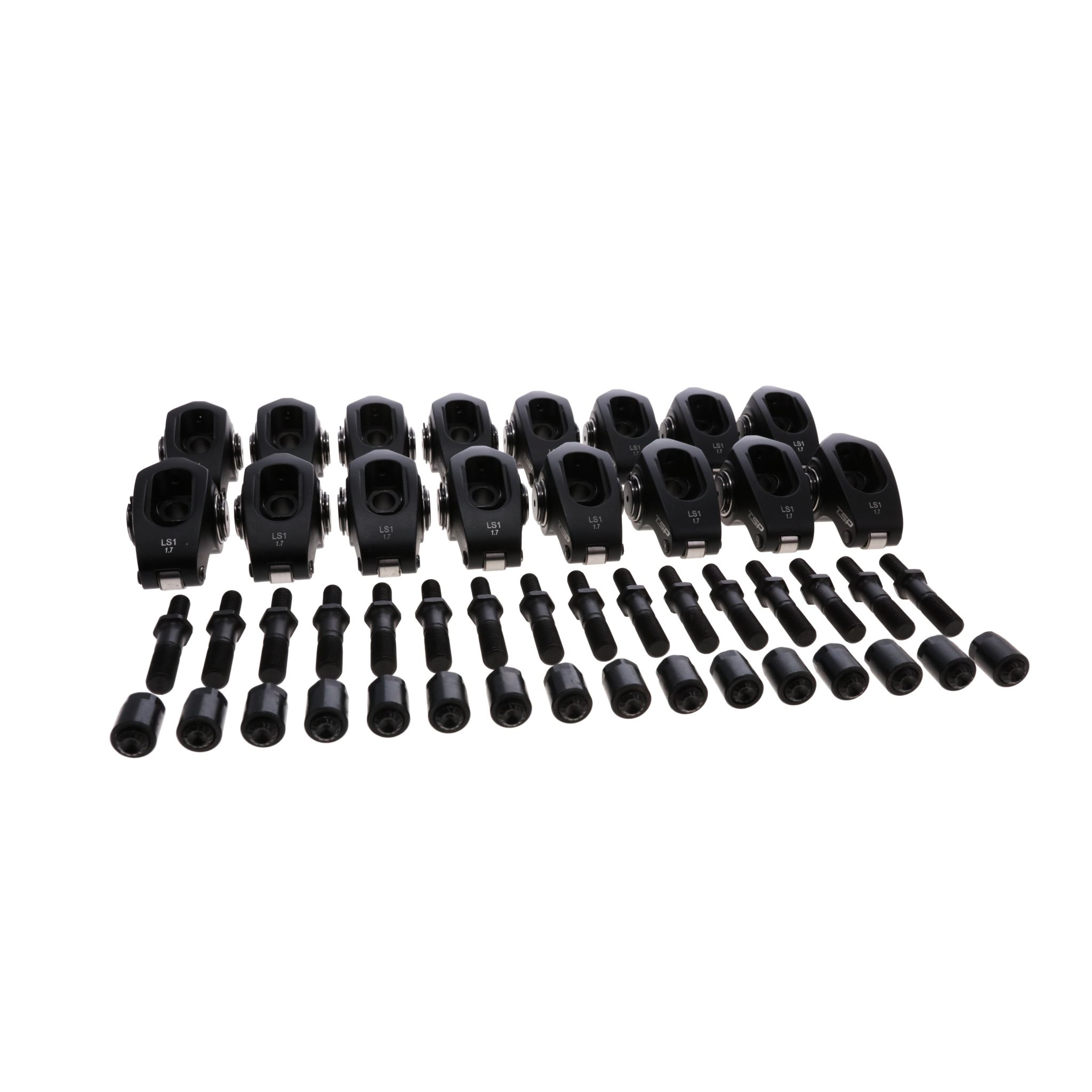 TSP Chevy LS1/LS2/LS6 Pro Series 2024 Aluminum Roller Rocker Arms, 1.7 Ratio, Needle Bearing Tip