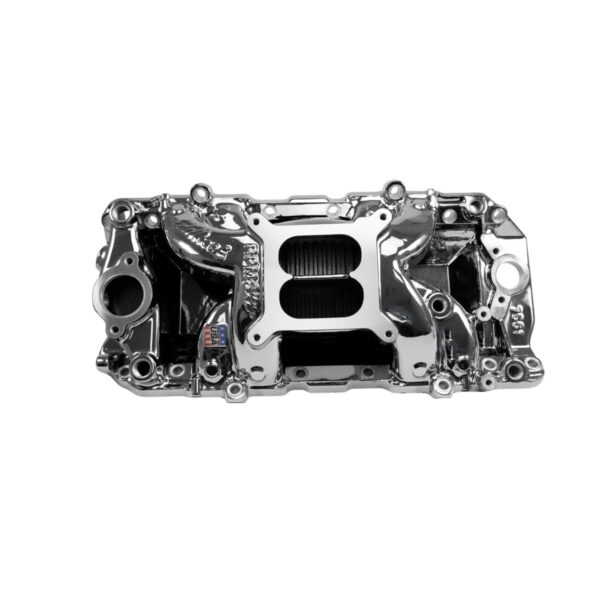 RPM Air-Gap Intake Manifold for Big-Block Chevy Oval Port, Chrome Plasma Finish