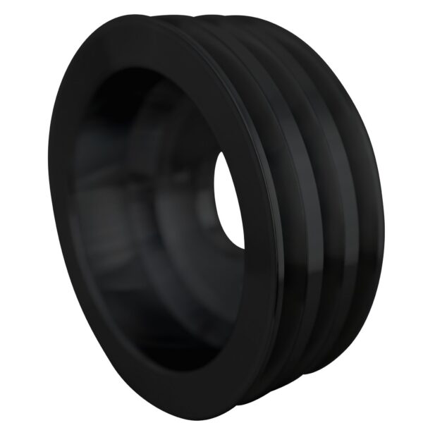 Big Block Chevy High Flow V-Belt Crankshaft Pulley - SWP - 3V - Black