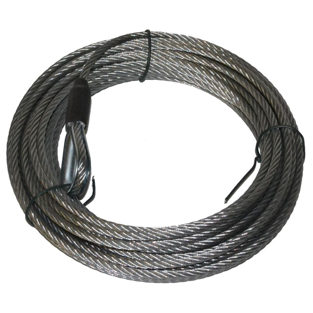 WIRE ROPE ASSEMBLY 3/16 Inch Diameter x 35 Foot Length