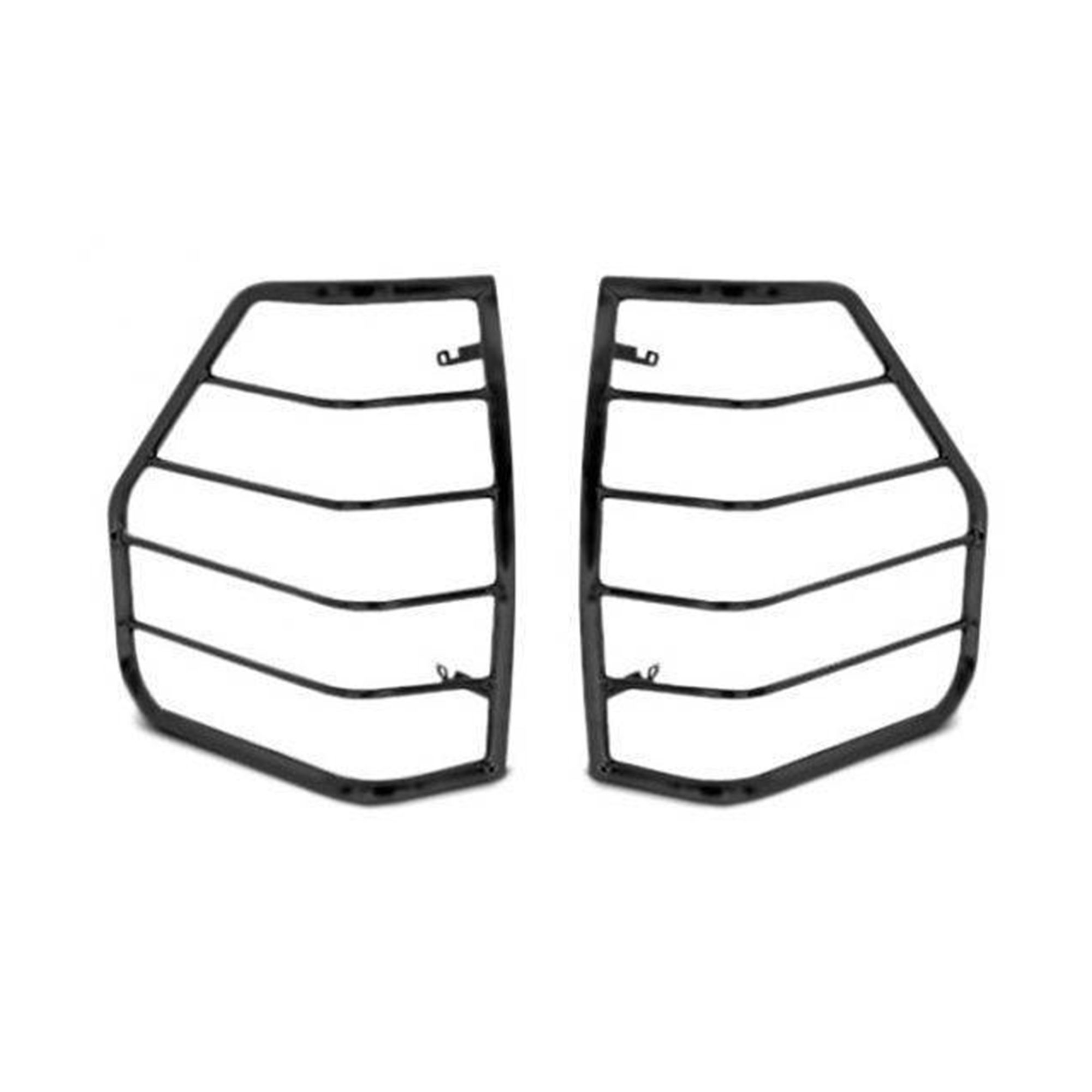 Black Horse Off Road Tail Light Guards Black Steel 7BA15A