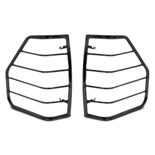 Black Horse Off Road Tail Light Guards Black Steel 7CAESA