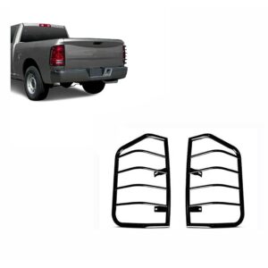 Black Horse Off Road Tail Light Guards Black Steel 7DGRMA