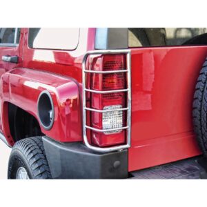 Black Horse Off Road Tail Light Guards Stainless Steel Stainless Steel 7G020206SS