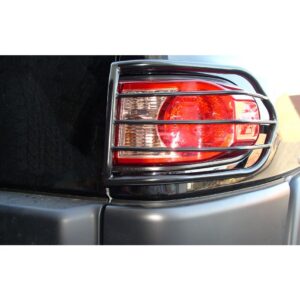 Black Horse Off Road Tail Light Guards Black Steel 7G098606A