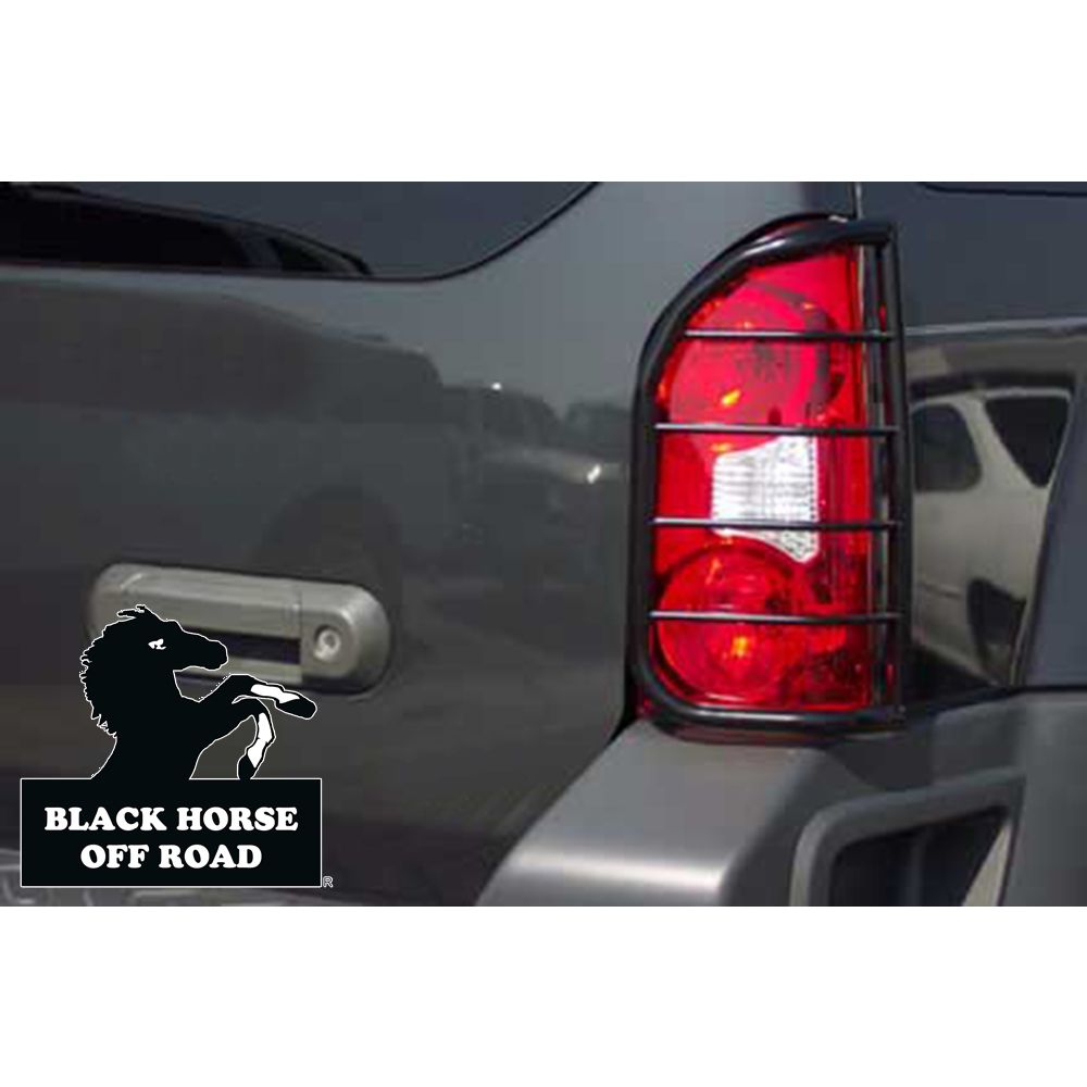 Black Horse Off Road Tail Light Guards Black Steel 7G112106A