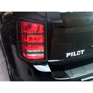 Black Horse Off Road Tail Light Guards Black Steel 7G151006A