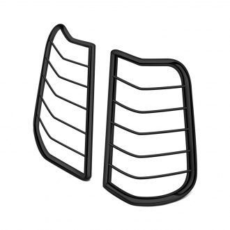 Black Horse Off Road Tail Light Guards Black Steel 7GHU010A