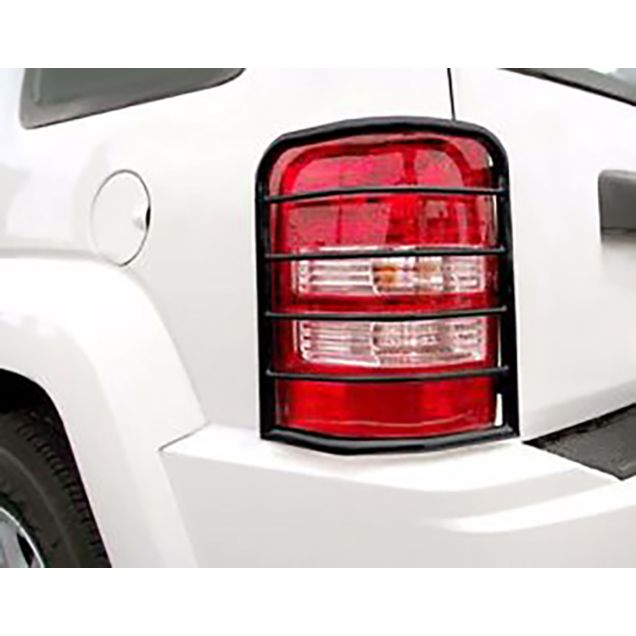 Black Horse Off Road Tail Light Guards Black Steel 7JP406A