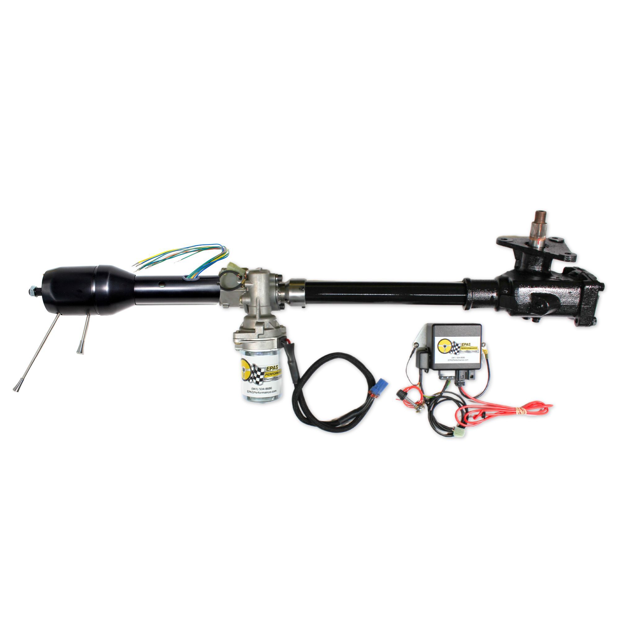 Hybrid Electric Power Steering System w/ IDIDIT Shorty Column - Black