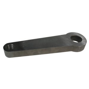 Borgeson - Pitman Arm - P/N: 806003 - Bendable steel pitman arm, flat, 6 in. between centers. Fits GM Saginaw 122/525/605 steering boxes.