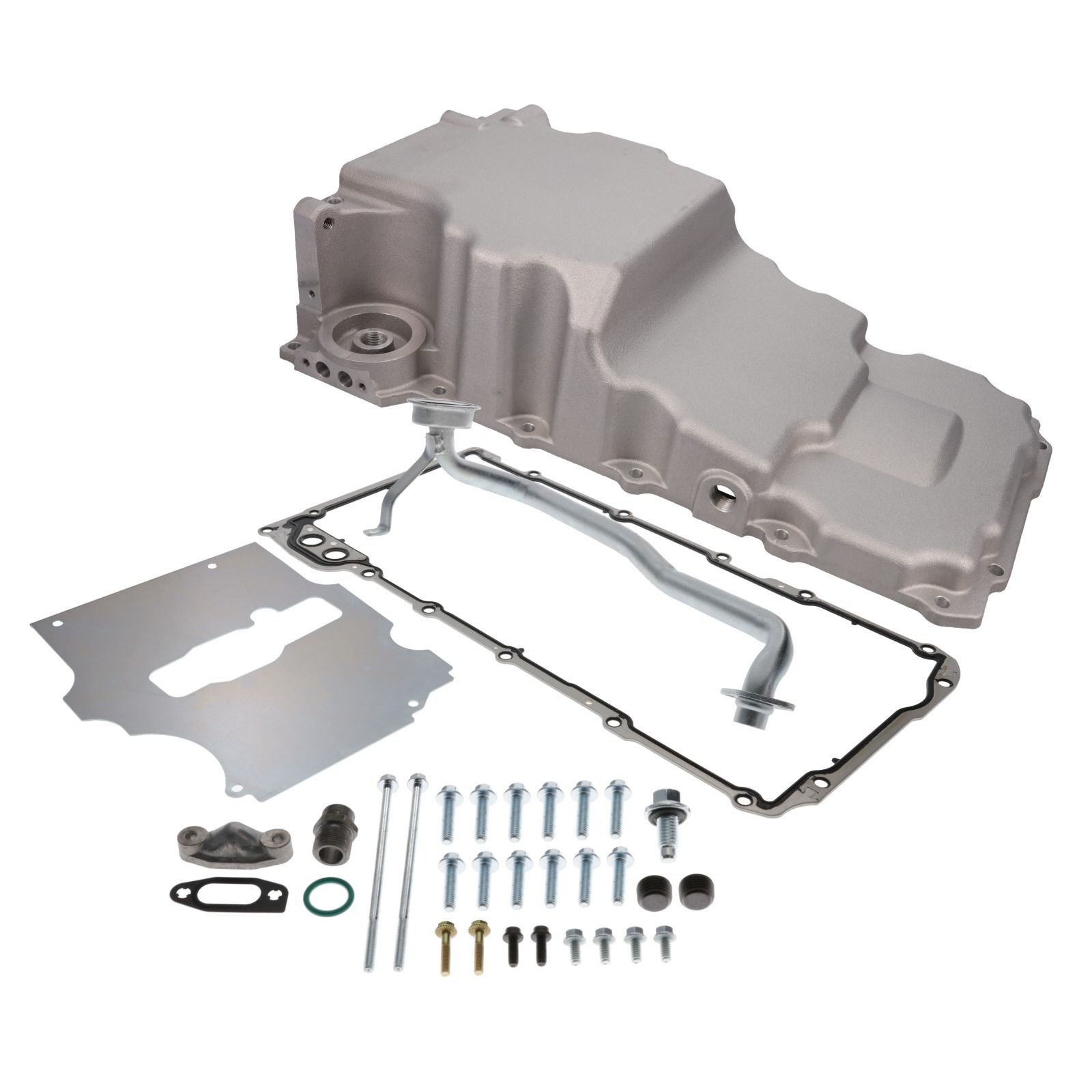 Oil Pan;  Aluminum Low-profile Rear-sump 6.0-Quart; LS; Satin