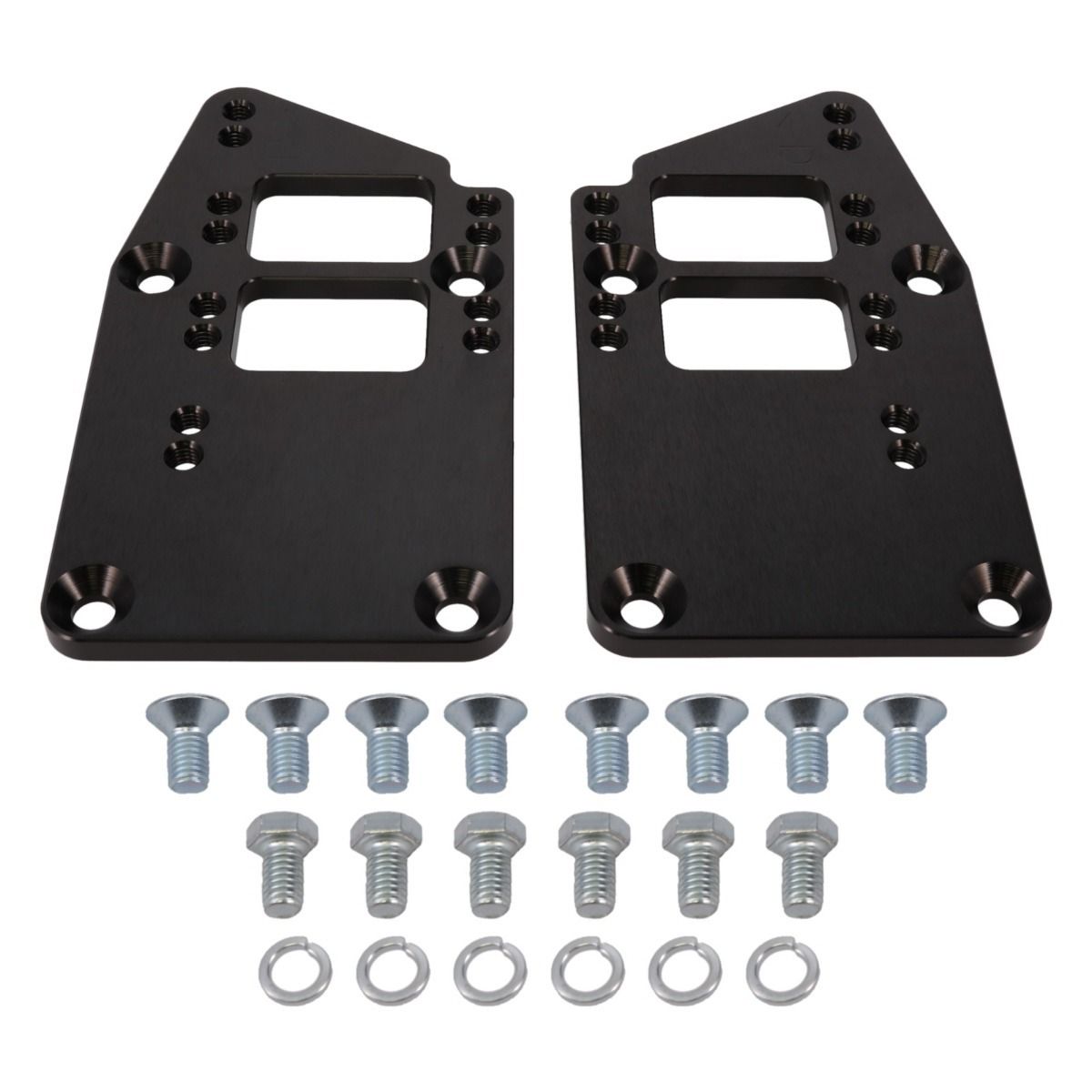 Engine Mount; Solid Steel; SBC/BBC; Black (Sold Individually)