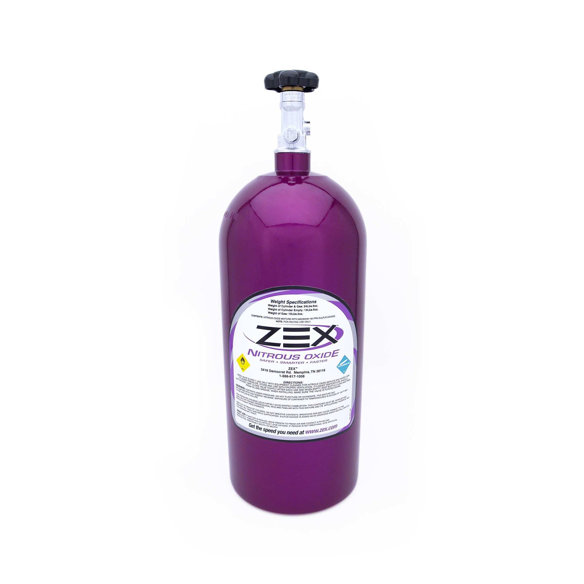 Purple 10 lb Race Nitrous Oxide Bottle