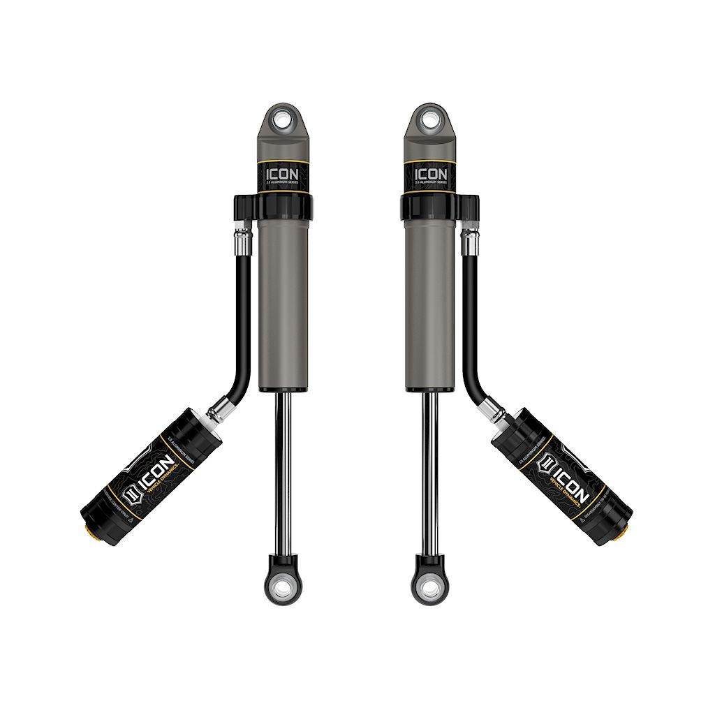 ICON 1997-2023 Nissan Patrol Y61, 2" Lift, Rear, V.S. 2.5 Aluminum Series Shock Absorbers, Remote Reservoir, Pair