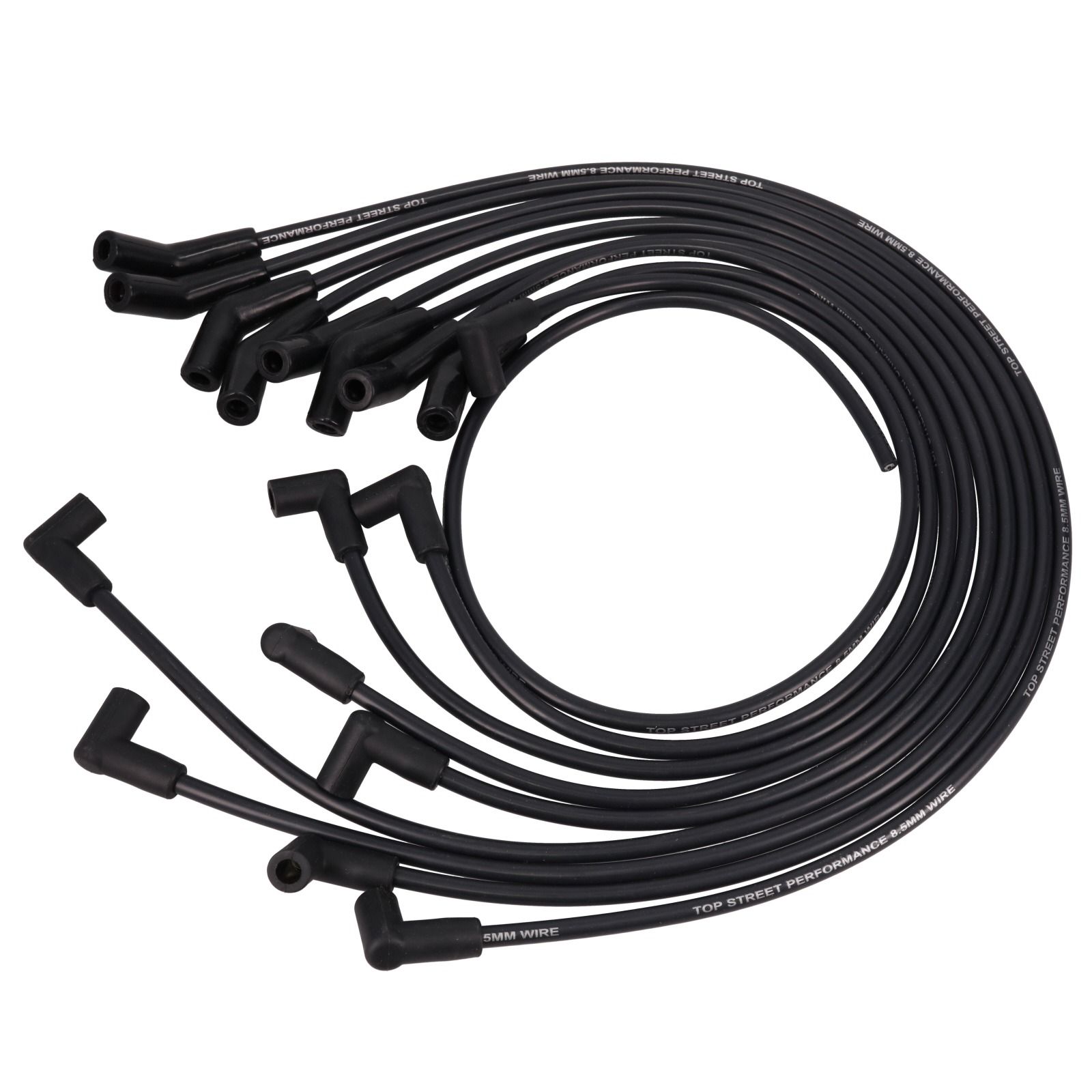 Chevy Big Block Wires; 8.5mm Black; 135 Deg. Black Ceramic Plug Boots