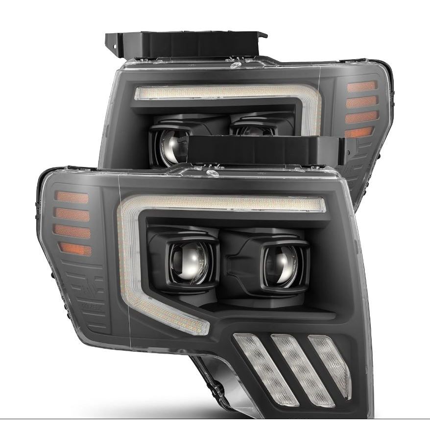 AlphaRex- 09-14 Ford F150 Headlights Black