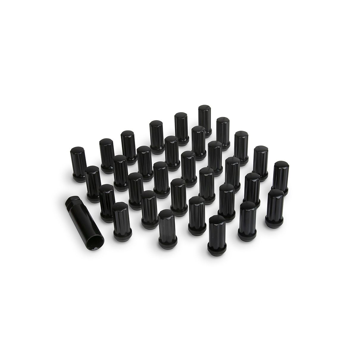 ICON ALLOYS LUG NUT KIT BLACK - 14 X 1.5 / 32 COUNT W/ KEY