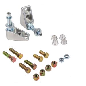 Billet Lower Shockwave/Coil-Over mounts with Stud and hardware. Sold as Pair.