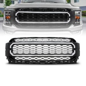Black Housing Full LED Front Grille with Initiation and Running Light/DRL