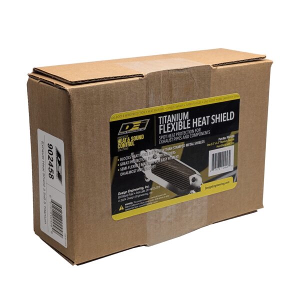DEI 902458 Exhaust Heat Shield 3.5 x 6.5 Titanium Flexible