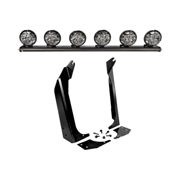 KC Hilites 50 in KC Xross Bar - Overhead - Apollo Pro Halogen - 6-Light System- 600W Combo Beam - 97-06 Jeep TJ