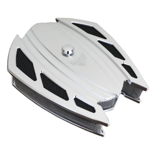 STYLE TRACK XS BILLET AIR CLEANER - CHROME