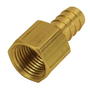 Straight Hose Barb Fitting, 1/2" NPT Female x 1/2" Barb, Each