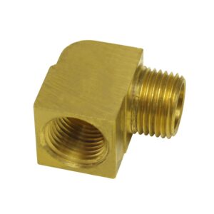 3/8" NPT Female x 3/8" NPT Male 90° Fitting, Each