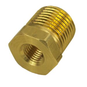1/2" NPT Male x 1/8" NPT Female Reducer Bushing, Each