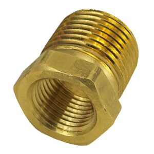 1/2" NPT Male x 3/8" NPT Female Reducer Bushing, Each