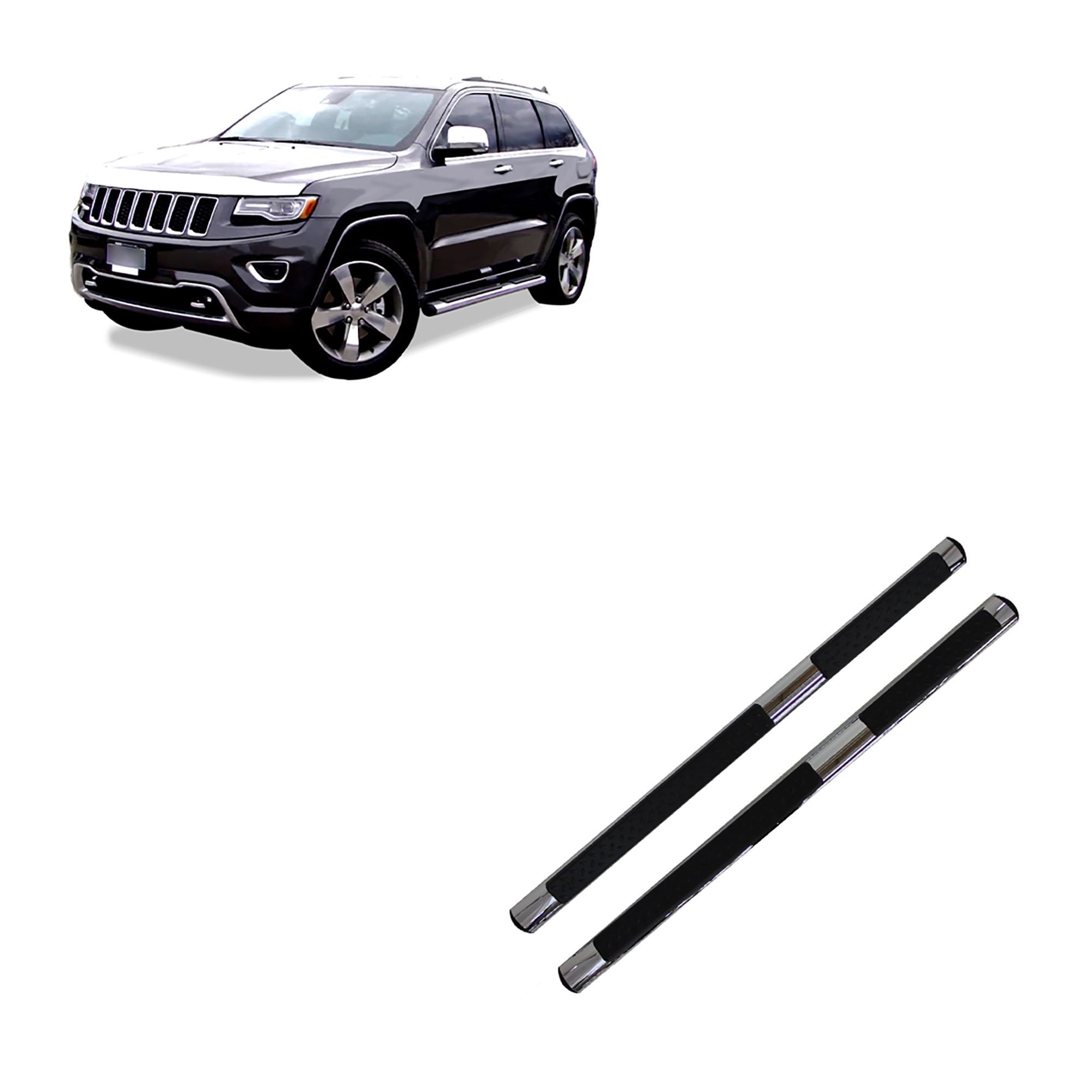 Black Horse Off Road OEM Replica Side Steps Stainless Steel Stainless Steel 9B080203SSOV